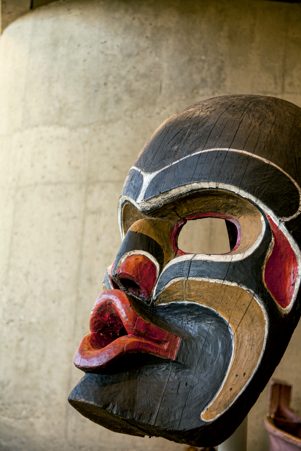 Máscara do Museu de Antropologia em Vancouver, Canadá