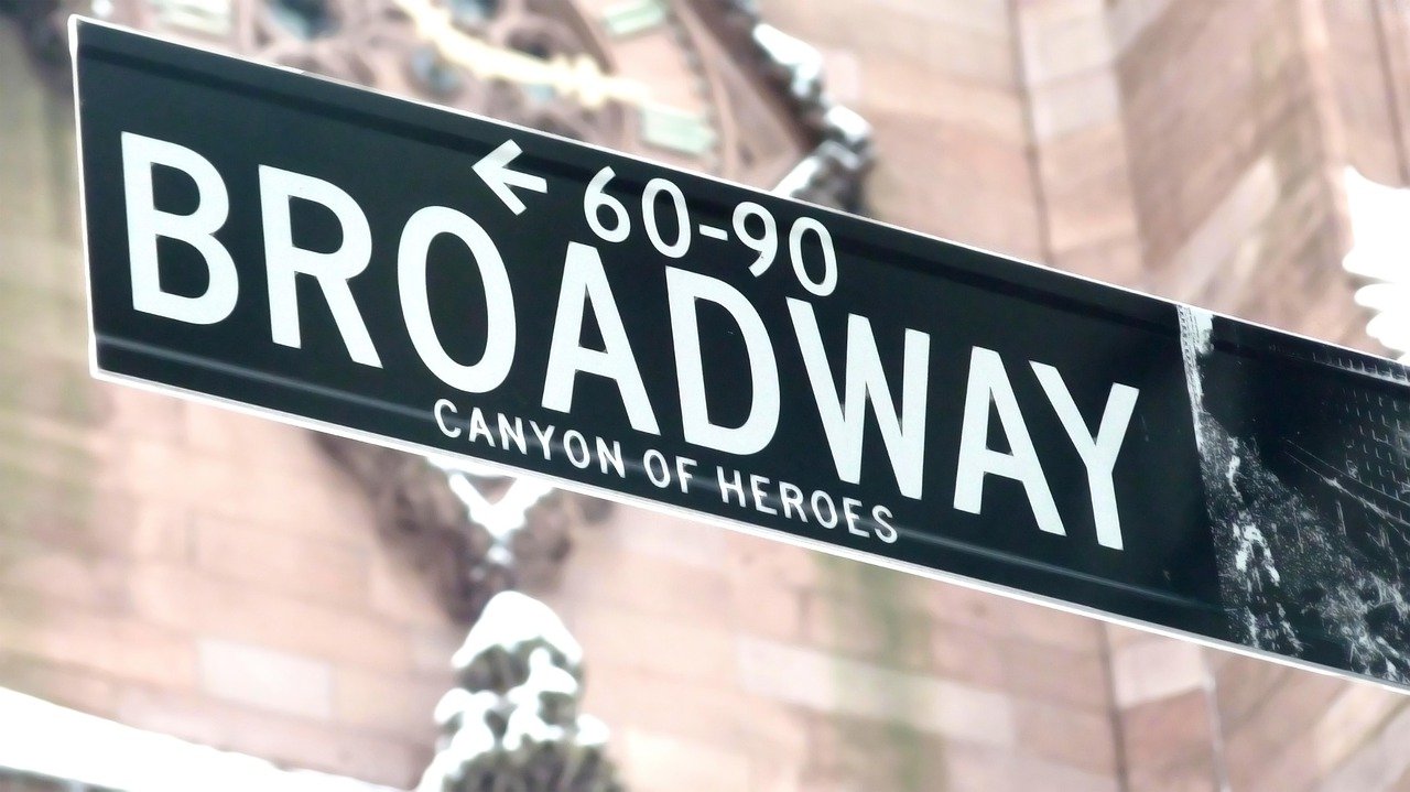 Placa da Broadway em Nova York