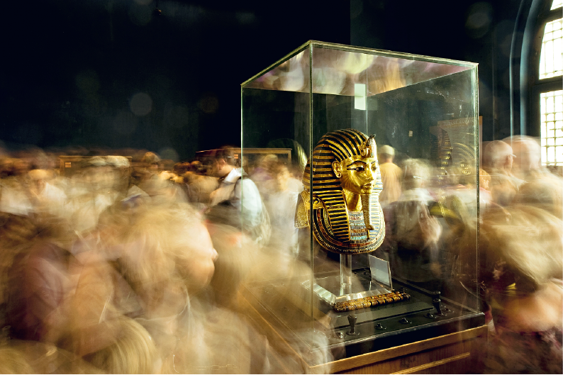 Rei Tut no Museu Egípcio, Cairo, Egito