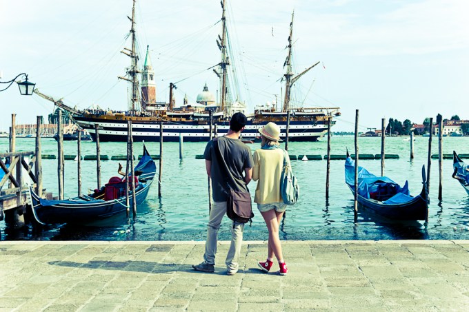 Casal em Veneza, Itália