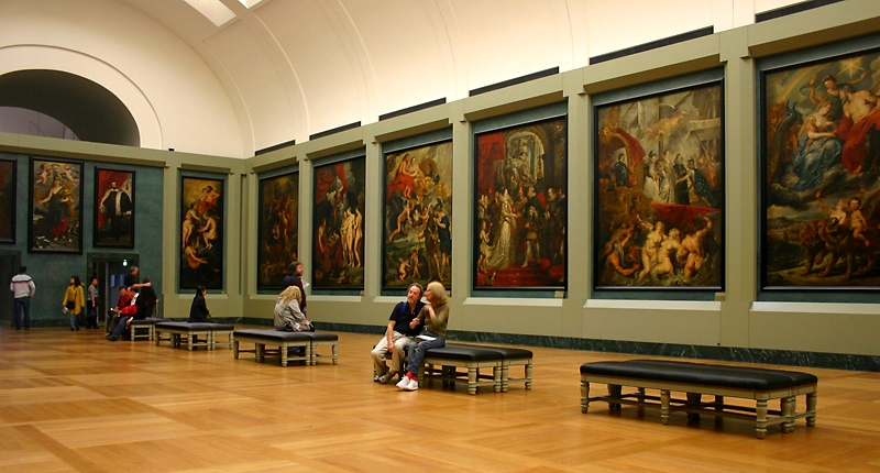 Sala 18 do Museu do Louvre, em Paris