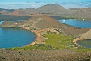 Vista aérea das Ilhas Galápagos