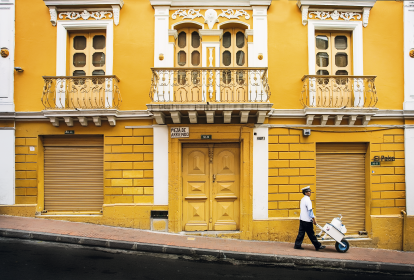 Rua histórica de Quito