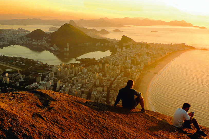 Por do sol na pedra bonita, Rio de Janeiro (RJ)