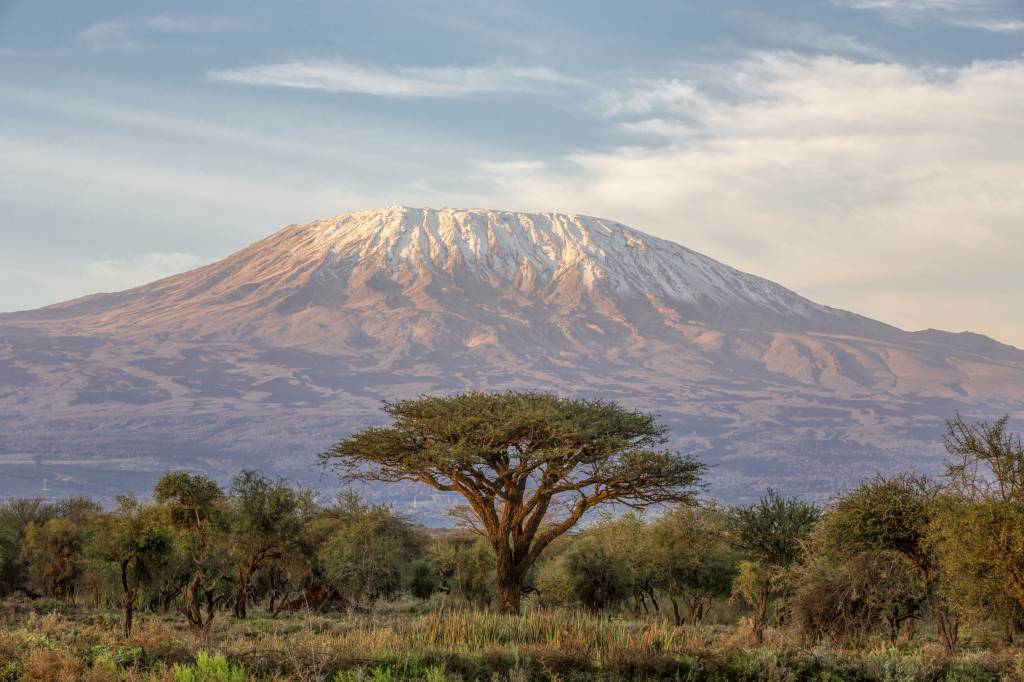 Monte Kilimanjaro na Tanzânia, África