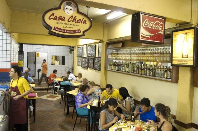 O Casa Cheia fica dentro do Mercado Central da cidade e funciona desde 1978 O Casa Cheia fica dentro do Mercado Central da cidade e funciona desde 1978