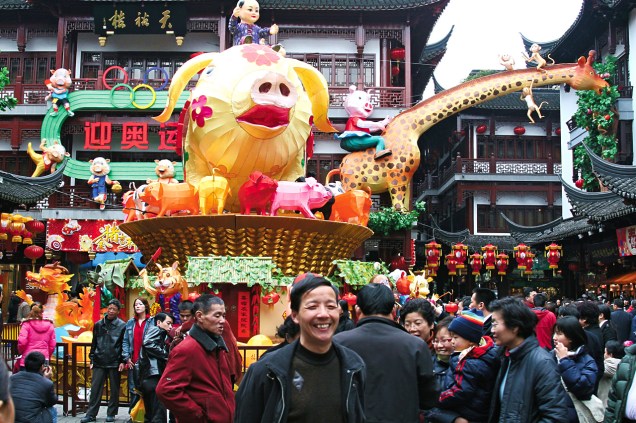 Festa do Ano-Novo Chinês em Xangai