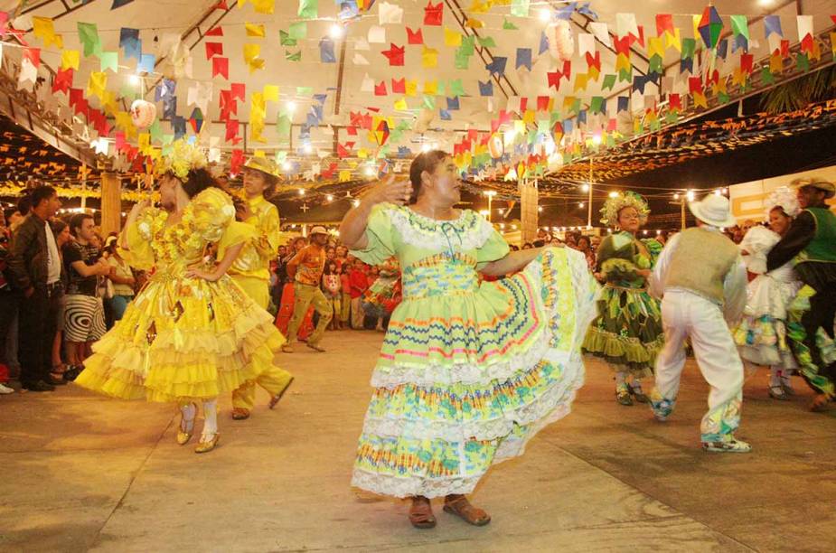 Quadrilha Abusadas da Roça, na Festa de São João, no Arraiá do Povo.