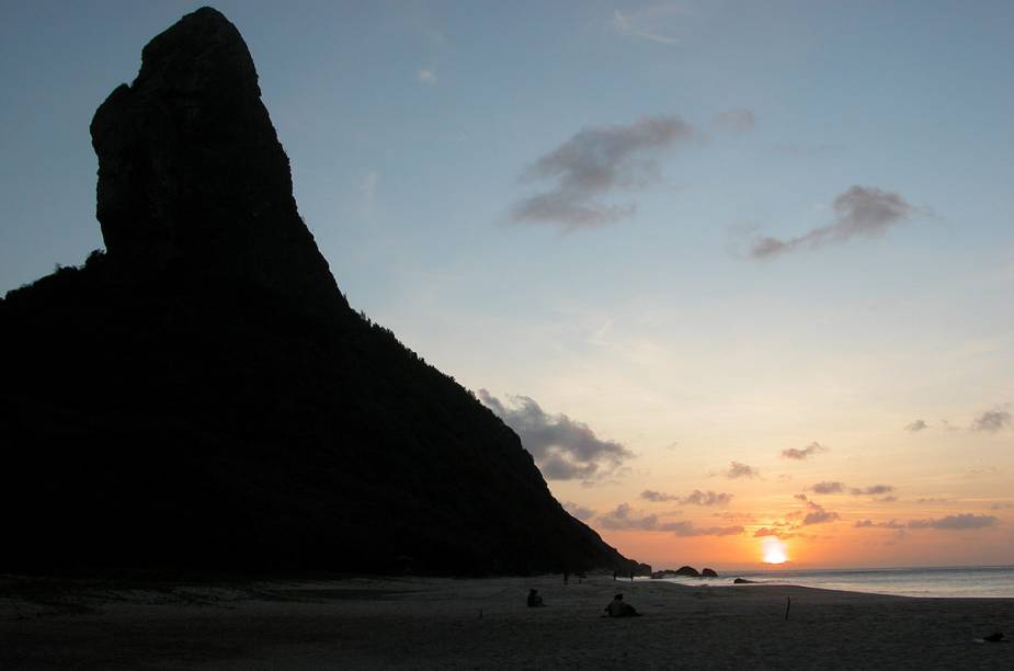 Pôr do sol no Morro do Pico, visto da Pousada Zé Maria