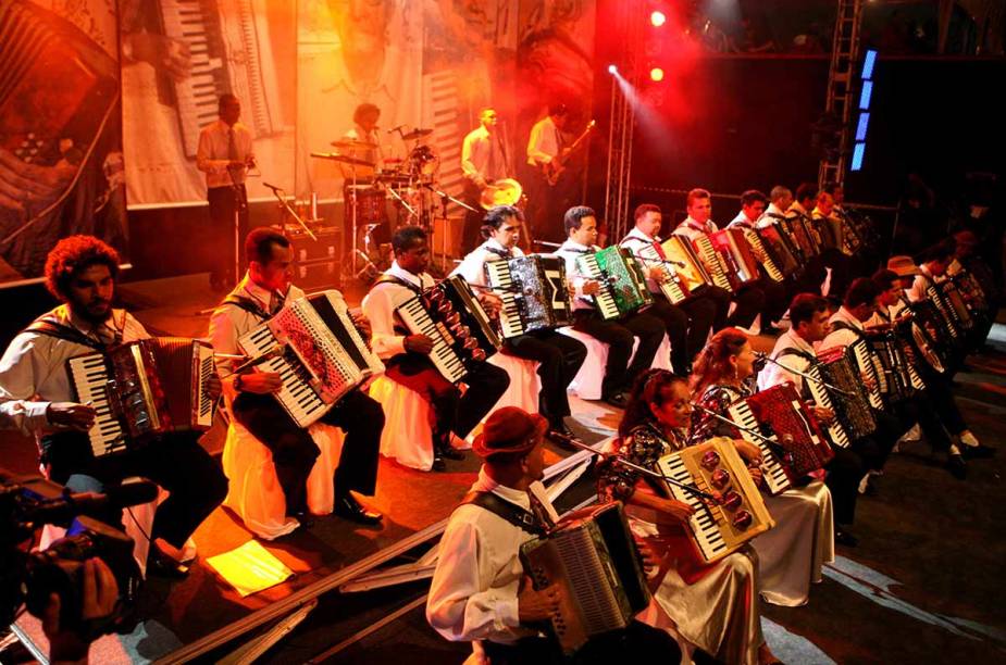 Abertura da festa do Forró Caju com a apresentação da Orquestra Sinfônica de Aracaju.