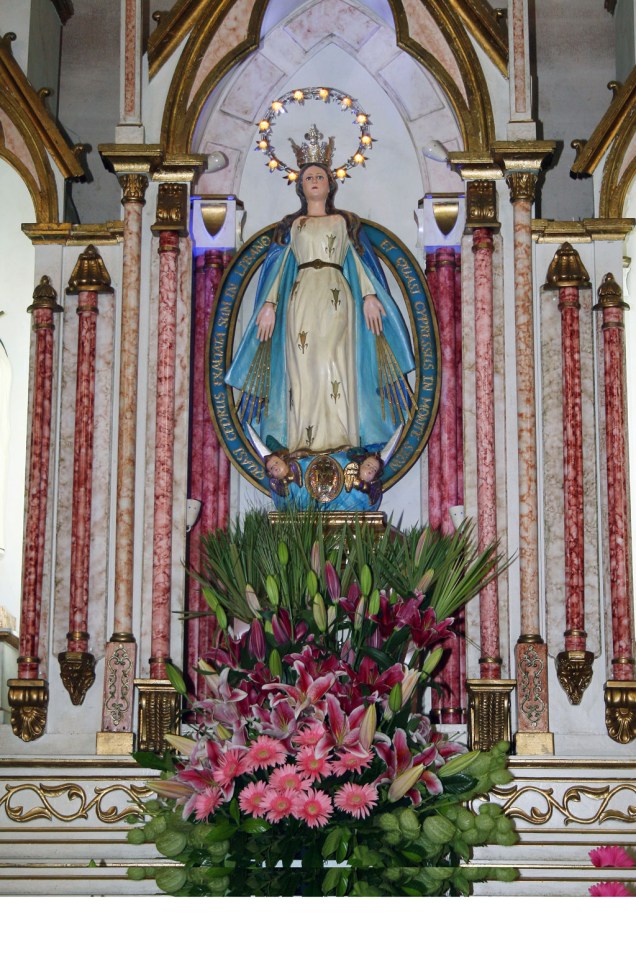 Imagem de Nossa Senhora, do Santuário da Medalha Miraculosa, em Monte Sião