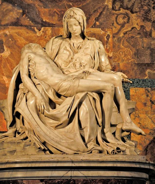<em>Pietà</em>, escultura de Michelângelo