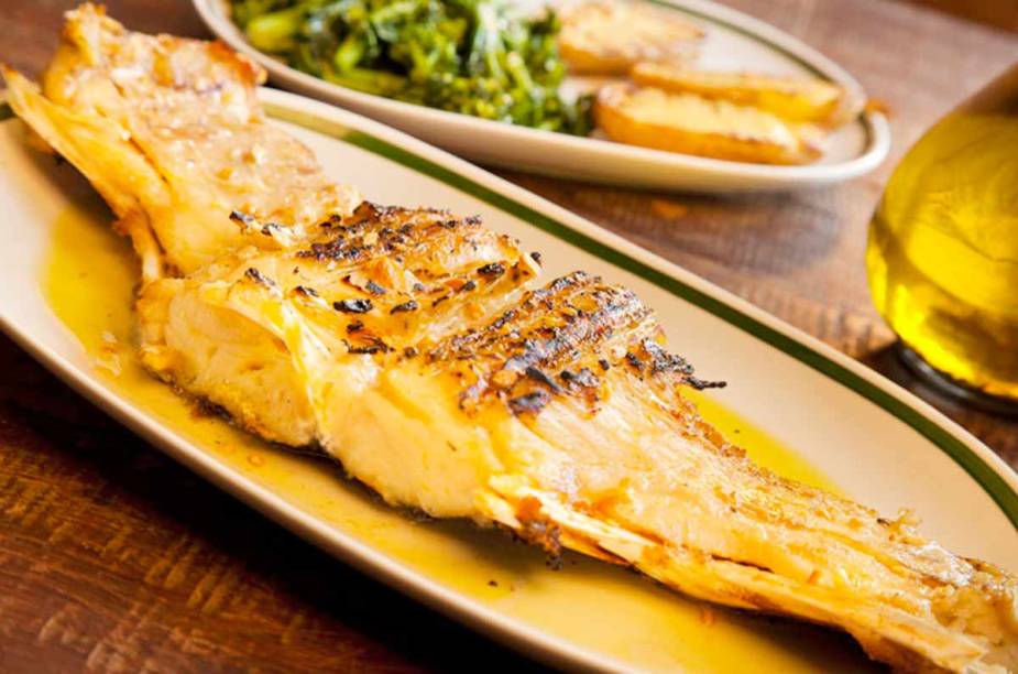 Bacalhau na brasa, do restaurante Taberna 474, no Jardim Paulistano.