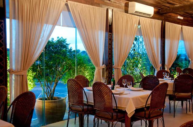 Salão do restaurante Trattoria da Rosario, Brasília Salão do restaurante Trattoria da Rosario, Brasília