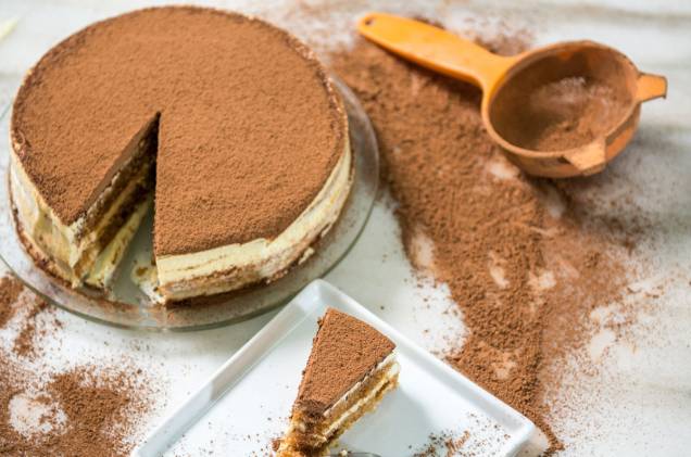 Uma das receitas italianas mais famosas da casa é o tiramisu Uma das receitas italianas mais famosas da casa é o tiramisu