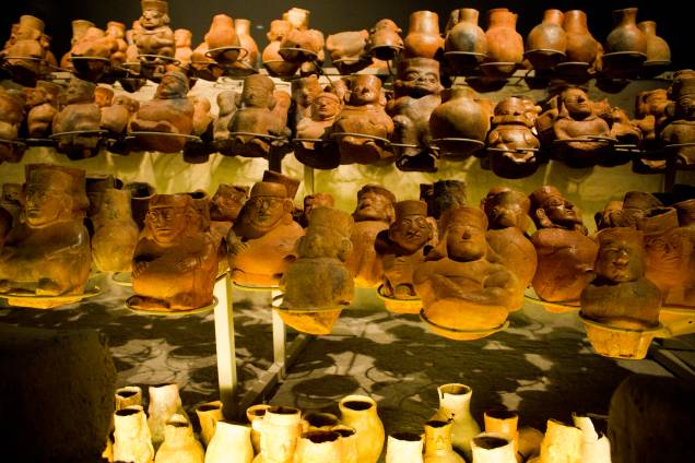 Acervo do Museo Tumbas Reales de Sipán, em Lambayeque, próximo de Chiclayo, norte do Peru