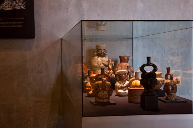 Acervo do Museo Cao, no complexo arqueológico El Brujo Acervo do Museo Cao, no complexo arqueológico El Brujo