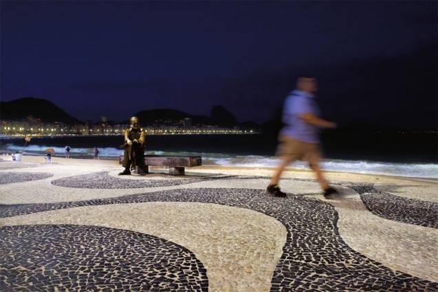 O célebre calçadão de Copacabana