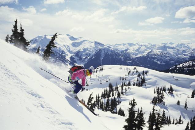 Whistler se orgulha de ter a maior área esquiável da América do Norte, com 200 pistas Whistler se orgulha de ter a maior área esquiável da América do Norte, com 200 pistas