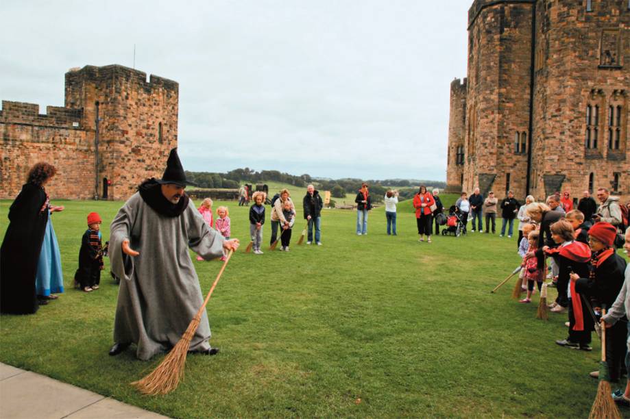 Aula de bruxarias em Alnwick