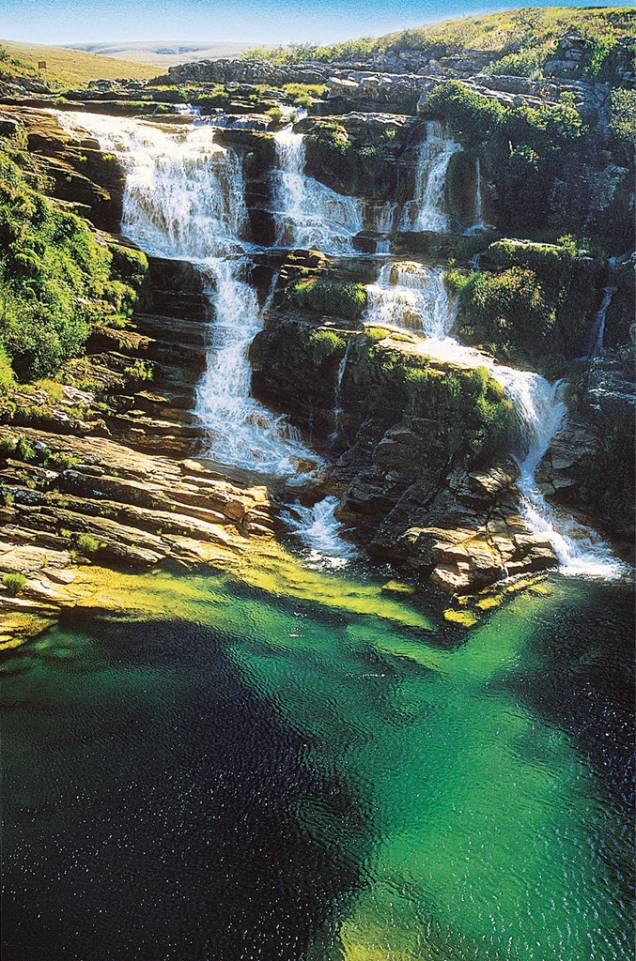 Cachoeira Velho Chico, no Rio São Francisco, no Parque Nacional da Serra da Canastra