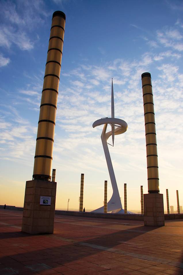 Torre de comunicação de Montjuïc, projetada por Santiago Calatrava