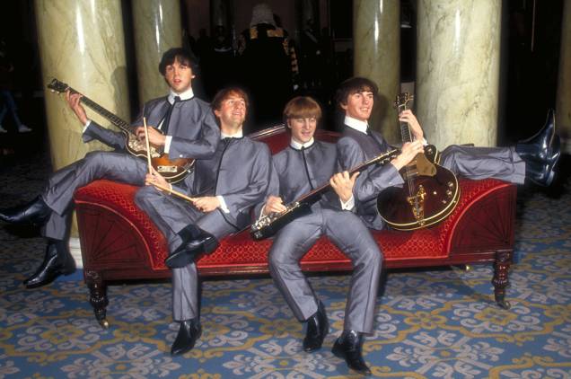 Estátuas dos Beatles expostas no museu de cera Madame Tussauds