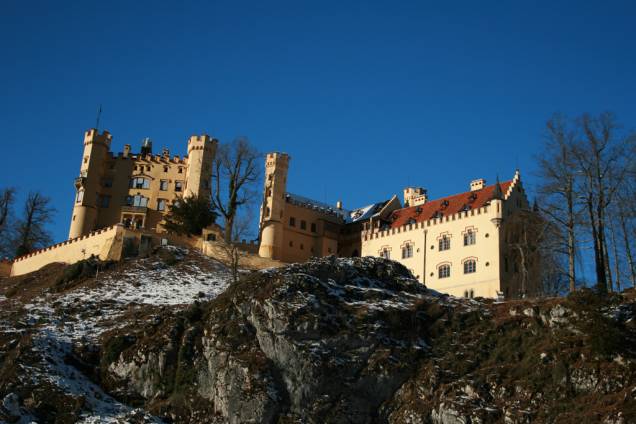 O Castelo Hohenschwangau, na aldeia de Schwangau, atração próxima a Munique