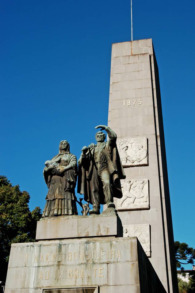 Monumento Nacional ao Imigrante, construído em 1954 Monumento Nacional ao Imigrante, construído em 1954