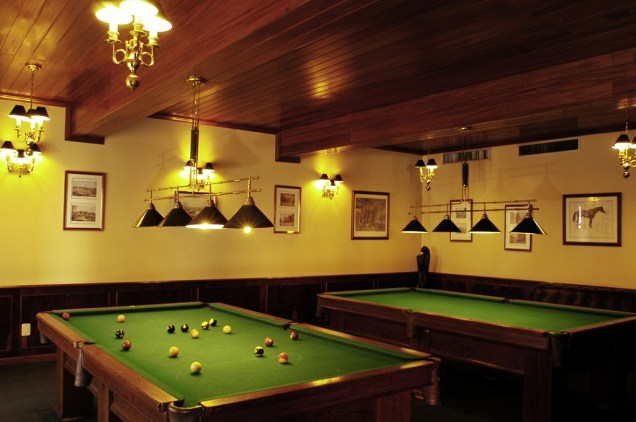 Sala de snooker do hotel Villa Rossa