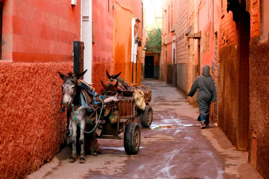 Na medina de Marrakesh, em muitos aspectos o tempo parou. Ruas, aromas, vestimentas e meios de transportes ainda são idênticos aos encontrados por viajantes de décadas atrás