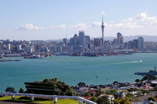 Vista de Auckland a partir do Monte Victoria Vista de Auckland a partir do Monte Victoria
