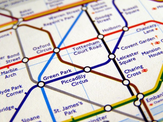 Mapa do metrô de Londres Mapa do metrô de Londres