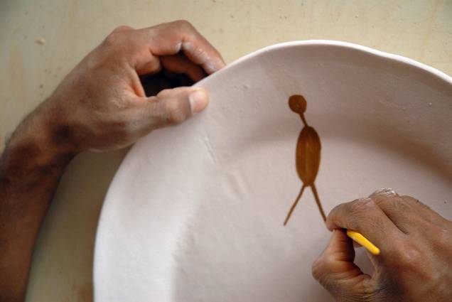 Produção de cerâmica no Parque Nacional da Serra da Capivara
