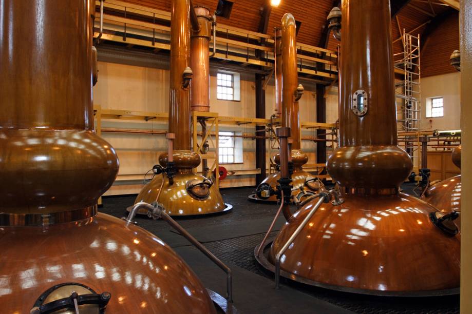Destilaria de uísque Glenmorangie, nas Highlands