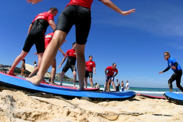 Bondi Beach é uma das praias mais badaladas de Sydney. O clube de salva-vidas, os animados cafés e restaurantes e as escolinhas de surfe são apenas algumas das atrações do local