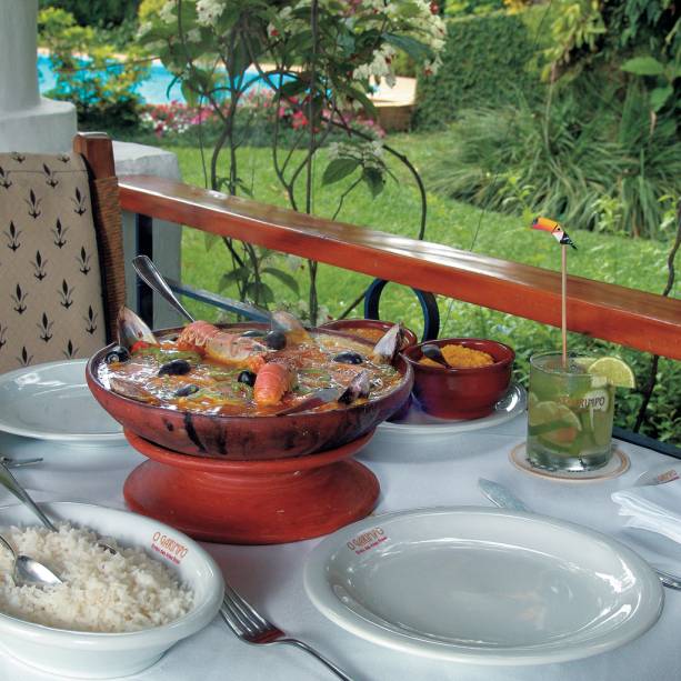 Prato do restaurante O Garimpo, em Embu das Artes