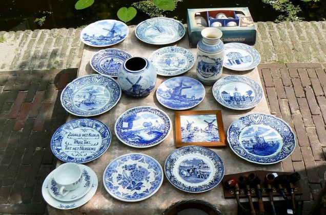 As porcelanas de Delft são reconhecidas mundo a fora