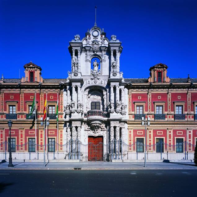 O Palácio de San Telmo foi construído em 1682 para treinamento de oficiais da marinha espanhola