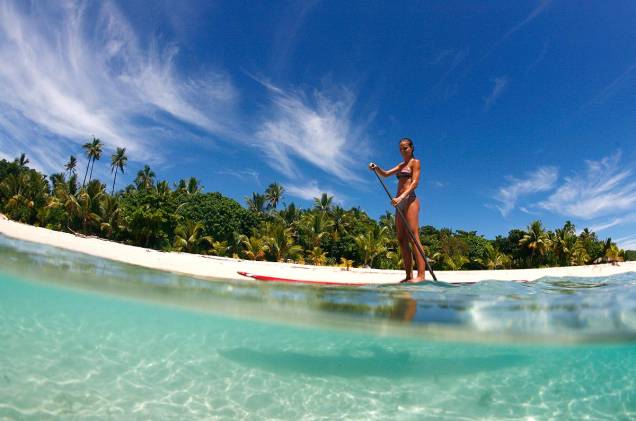 Stand up paddle em Fiji