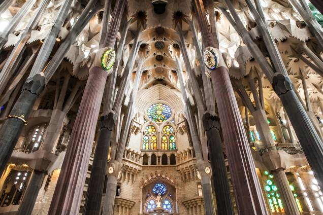 Nave da Sagrada Família, em Barcelona