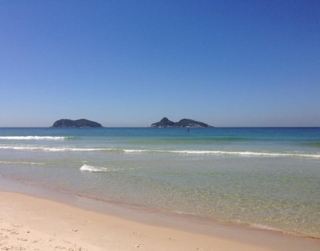 Praia da Barra da Tijuca, um dos cantos cariocas favoritos da internauta Bianca Bertelli