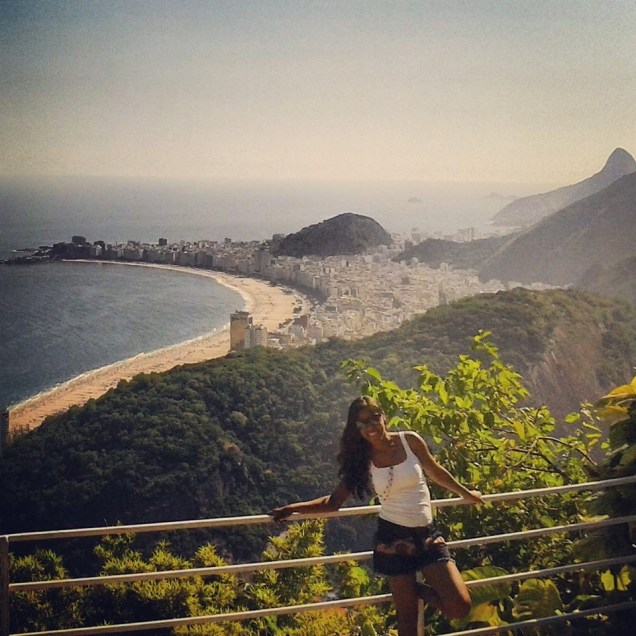 "Este é o lugar que mais amei no Rio de Janeiro. Essa foto foi tirada no Morro da Urca", escreve Thamilis Nascimento