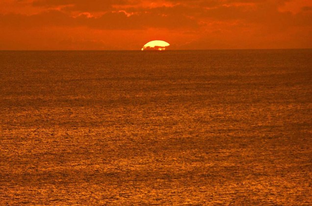 Pôr do sol em Fernando de Noronha