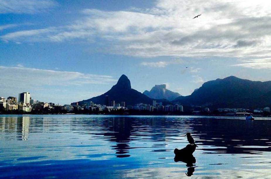 Naldo Galindo é apaixonado pela Lagoa Rodrigo de Freitas e fez este clique