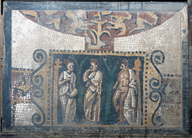 O fragmento de mosaico faz parte da mostra Roma – A Vida e os Imperadores, no Masp