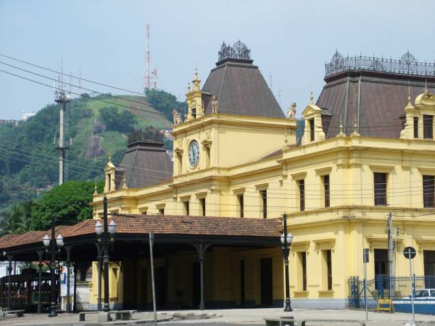 Construção histórica restaurada, onde funciona a Secretaria de Turismo da Prefeitura de Santos