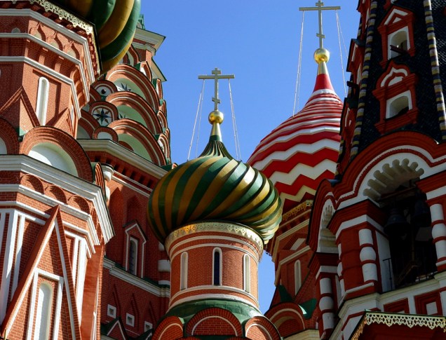 As cúpulas coloridas, em formato de cebola, deram fama à Catedral de São Basílio