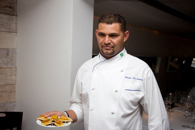 O chef Ednaldo de Santana, do restaurante Dressing, em São Paulo
