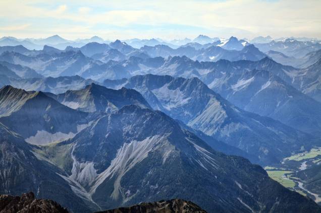 Alpes em Lechtaler, Tirol Alpes em Lechtaler, Tirol